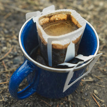 Load image into Gallery viewer, Coffee filter with coffee grounds in process