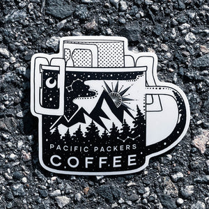 Camping coffee sticker Canada