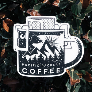 Backcountry coffee sticker